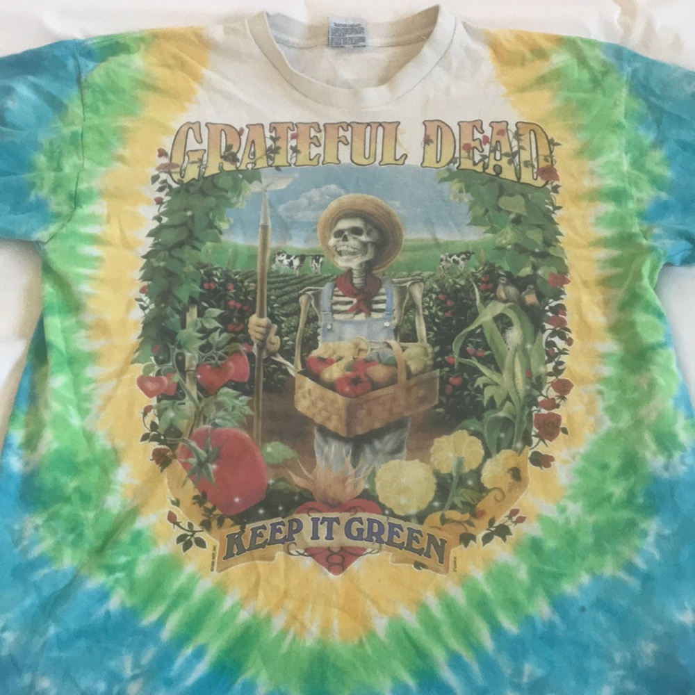 VINTAGE grateful dead 1998 keep it green tee